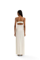 Elegant Maylé Vásquez Concha Dress gown with flowing fabric and intricate details, perfect for formal occasions.
