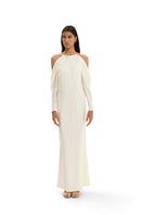 Maylé Vásquez Coralillo maxi dress featuring a flowing fabric and elegant design, perfect for stylish summer wear.