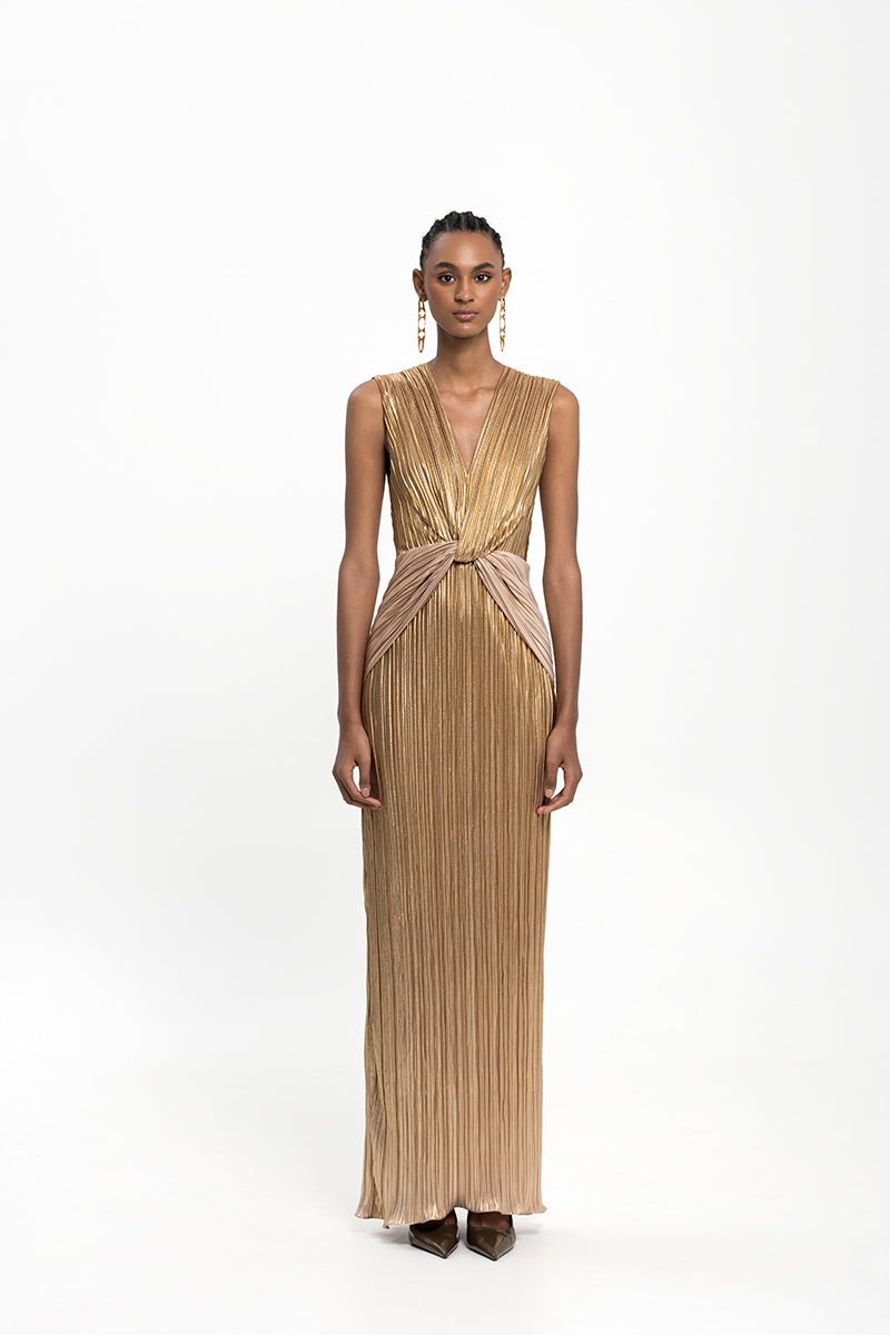 Maylé Vásquez ORO MAXI DRESS