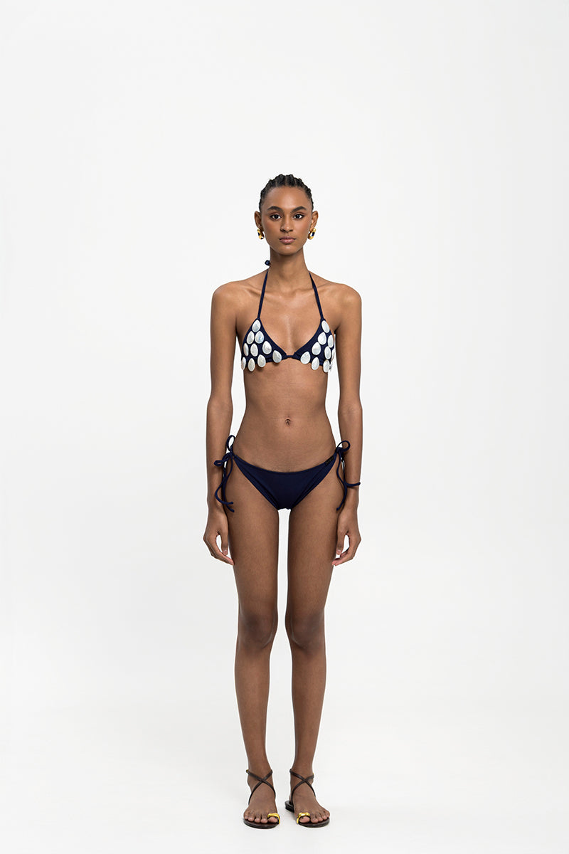 PERLA BIKINI TOP IN MIDNIGHT BLUE - CULT MIA