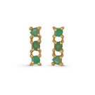 Gold MED TENNIS STUDS earrings by Fenomena featuring sleek tennis-inspired design in a stylish stud style.