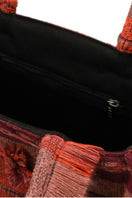 Medium Bani Poka organza top handle bag with structured design and elegant fabric, perfect for stylish occasions.