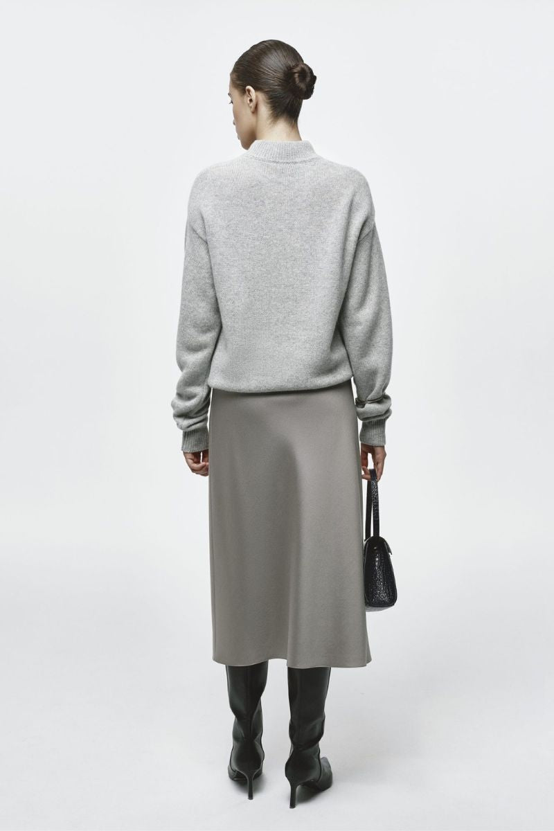 MELODY GREY MIDI SKIRT - CULT MIA