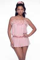 Pink Melody Dress by Nana Jacqueline, a stylish mini dress featuring a charming petal design and elegant fit.