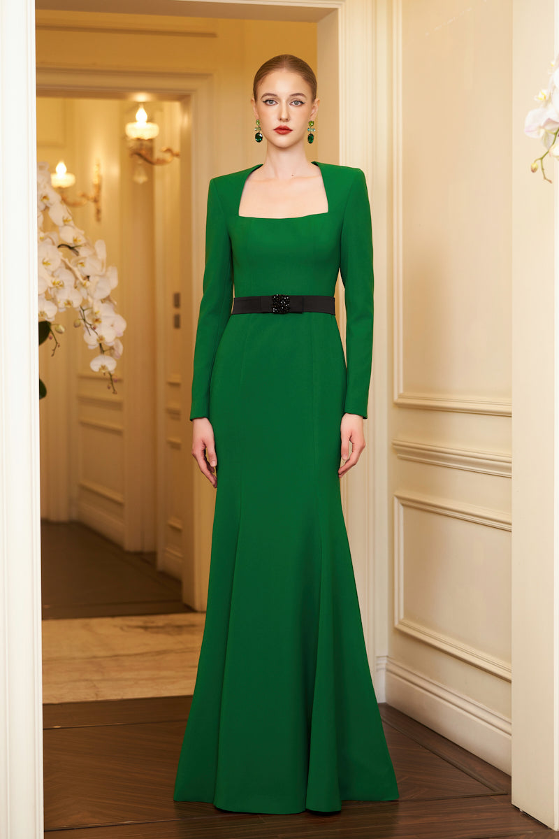 EMERALD MERMAID EVENING GOWN - CULT MIA