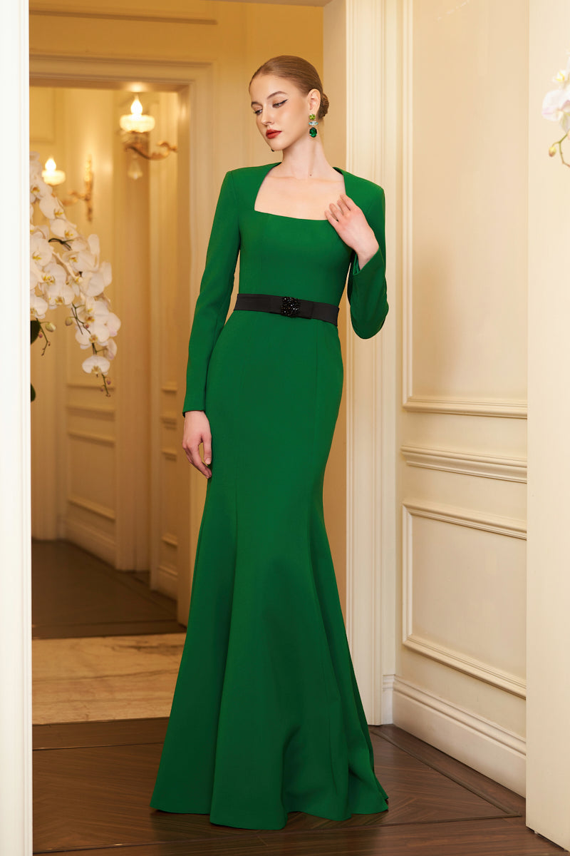 EMERALD MERMAID EVENING GOWN - CULT MIA