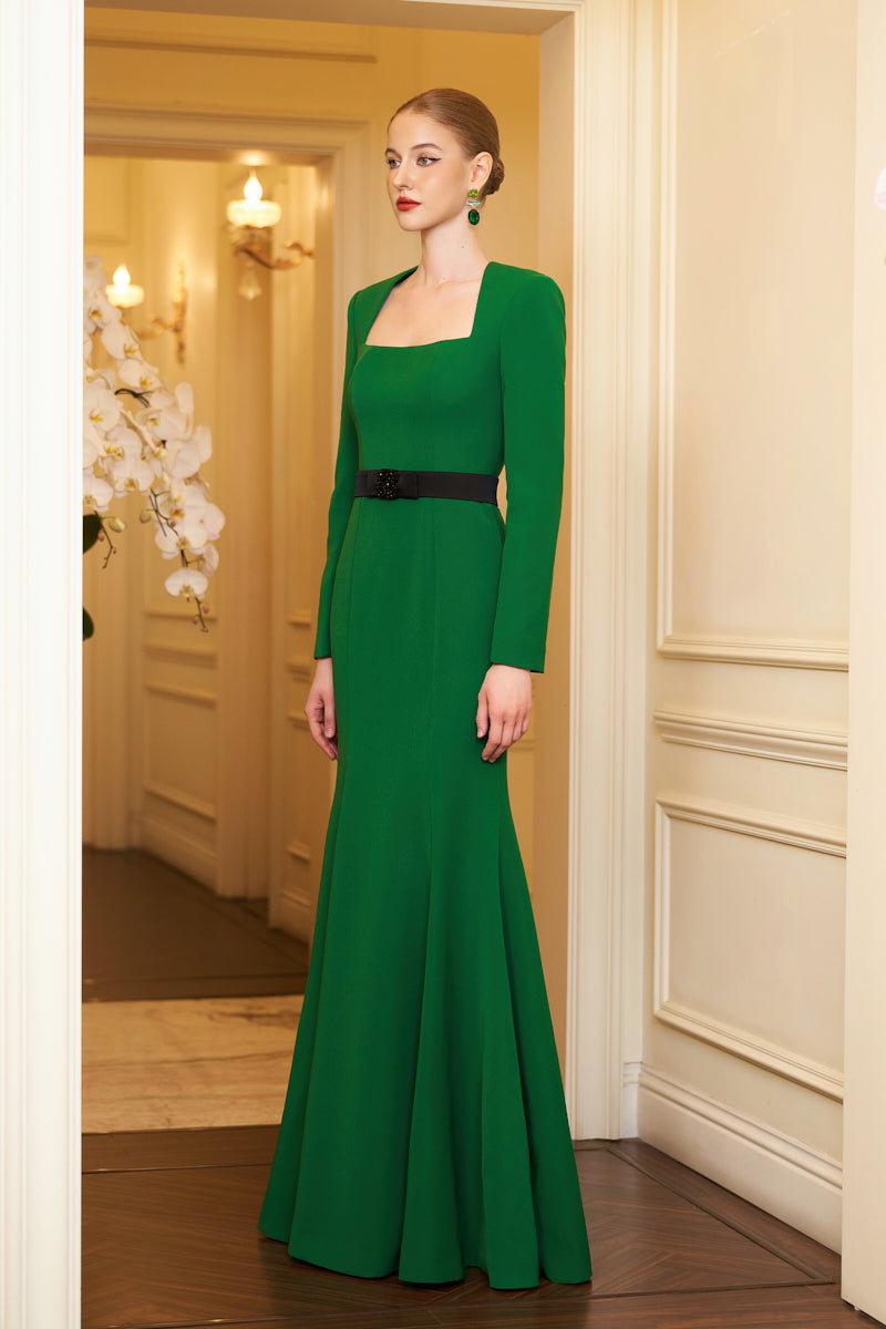 EMERALD MERMAID EVENING GOWN - CULT MIA