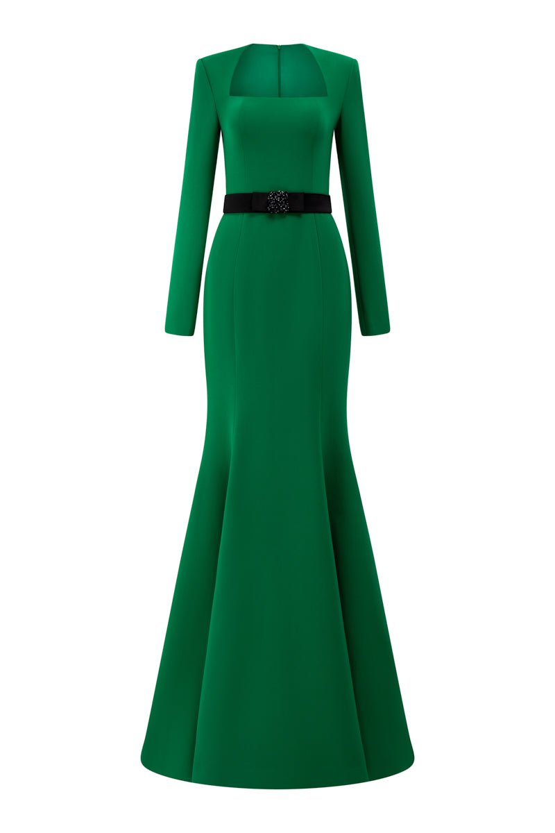 EMERALD MERMAID EVENING GOWN - CULT MIA