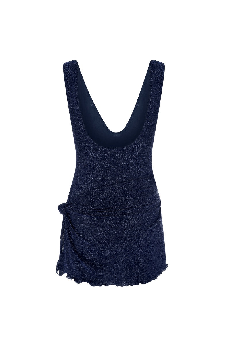 MIA DRESS IN DARK BLUE - CULT MIA