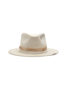 Modern Monarchie Michael hat with a bone-colored wide-brim design, stylish and versatile accessory for casual or formal wear.