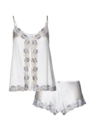 Ivory silk bridal camisole set from NK IMODE's Mimi Bridal lingerie collection, featuring delicate straps and soft fabric.