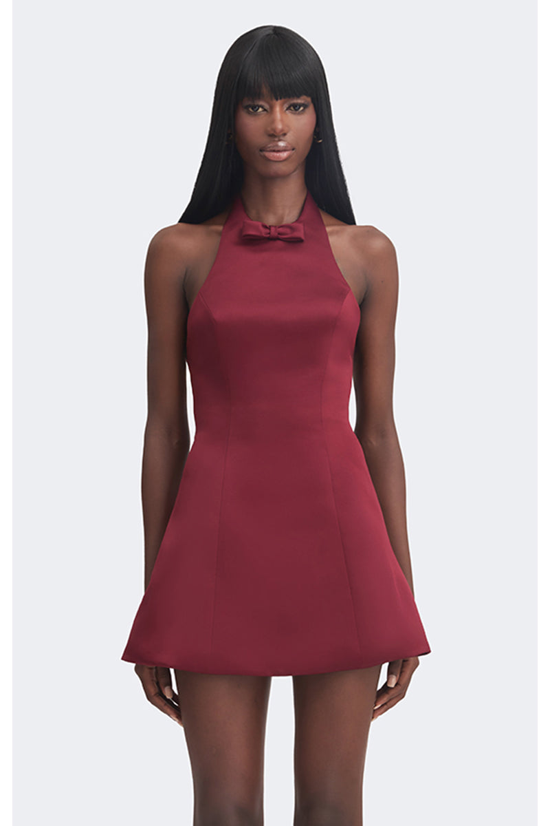 red mini bow dress Sassy Shortcake Bowquette Mini Dress