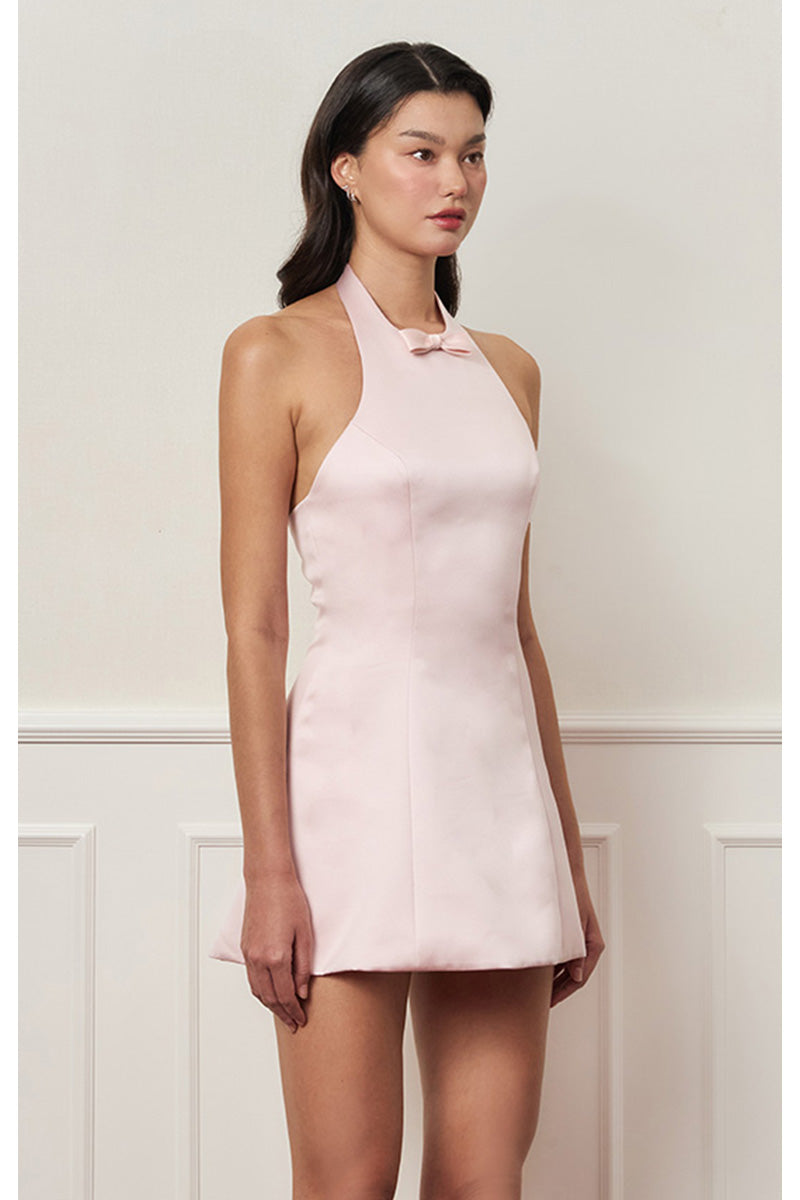 bow dress casual Aura Jacey Denim Bow Shift Dress