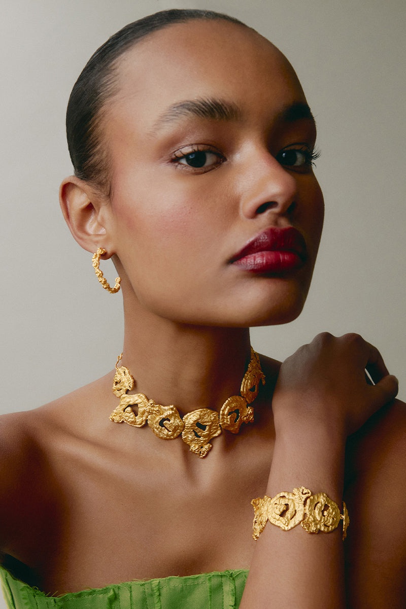 GOLD GRAVEL BRACELET - CULT MIA