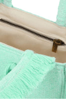 Bani Mini Poka Aqua top handle bag with sleek design and sturdy handle, perfect for stylish everyday use.
