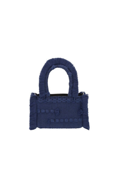 BABY MINI BLUE エコバッグ MINI POKA NAVY BLUE TOP HANDLE BAGS | CULT MIA | Bani
