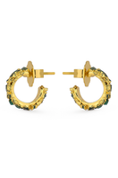 Gold mini squared hoop earrings by Fenomena, featuring a sleek geometric design for a modern jewelry look.