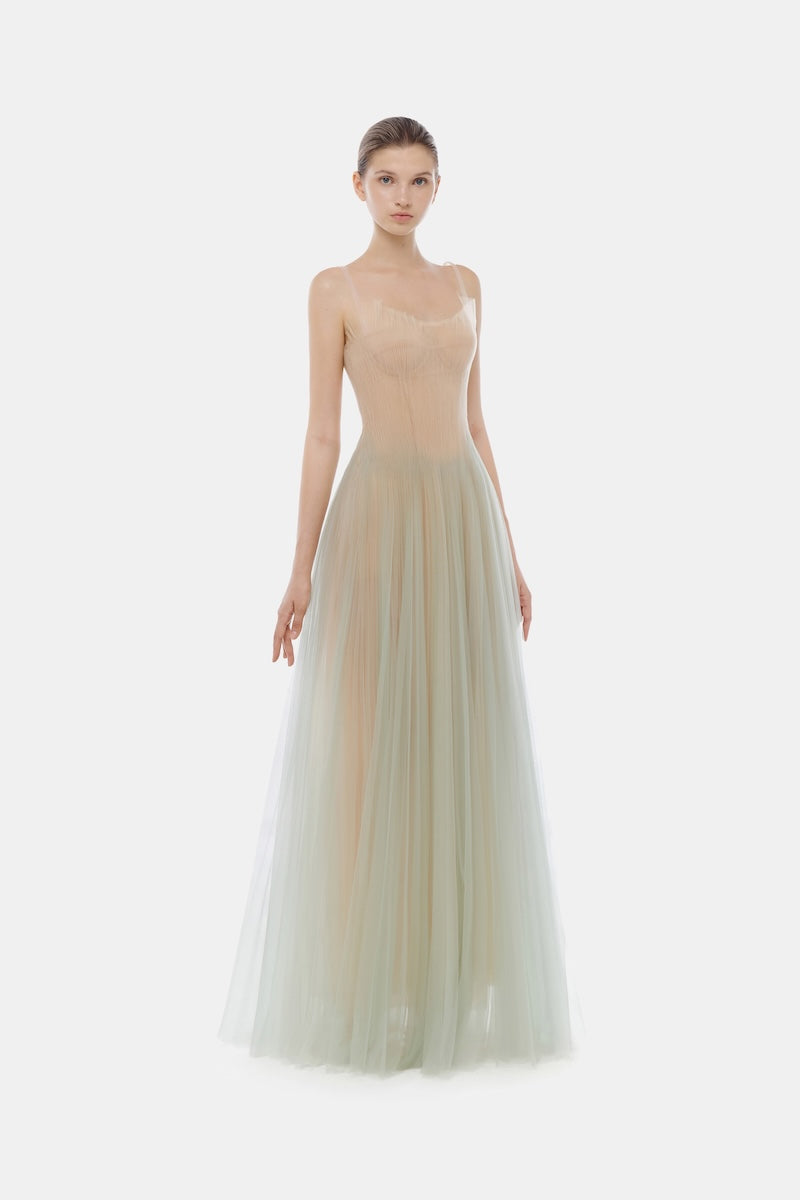Montsand MINT CORSET TULLE MAXI DRESS | Cult Mia Montsand MINT CORSET TULLE MAXI DRESS | Cult Mia
