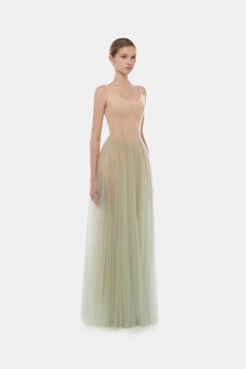 Montsand MINT CORSET TULLE MAXI DRESS | Cult Mia Montsand MINT CORSET TULLE MAXI DRESS | Cult Mia