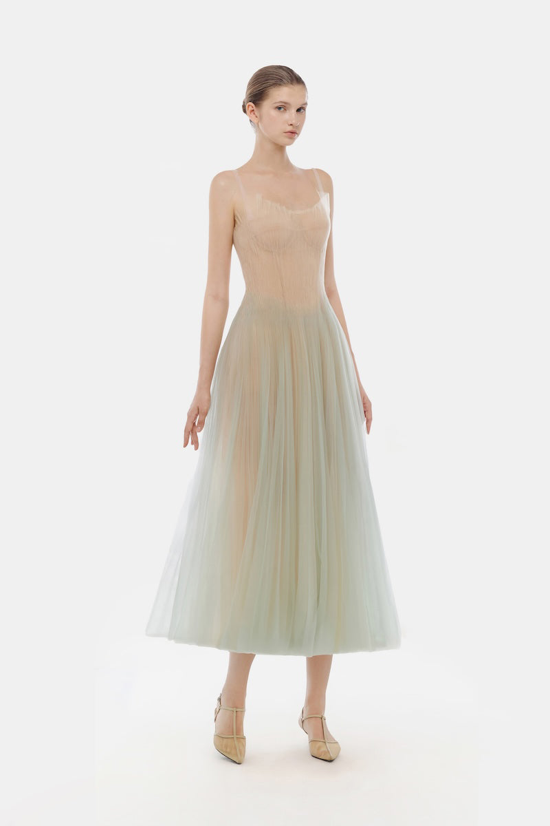 MINT CORSET TULLE MIDI DRESS | CULT MIA | Montsand MINT CORSET TULLE MIDI DRESS | CULT MIA | Montsand