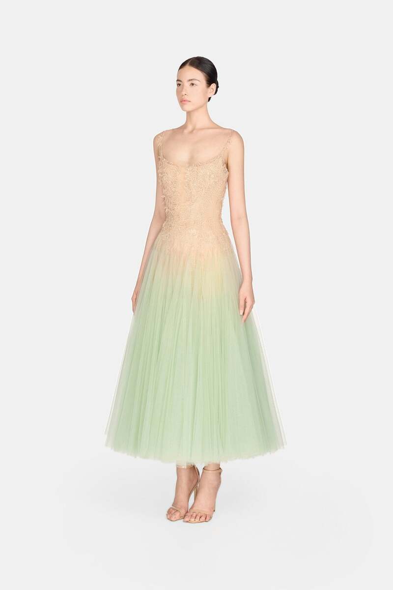 MINT OMBRE LACE MIDI DRESS | CULT MIA | Montsand MINT OMBRE LACE MIDI DRESS | CULT MIA | Montsand