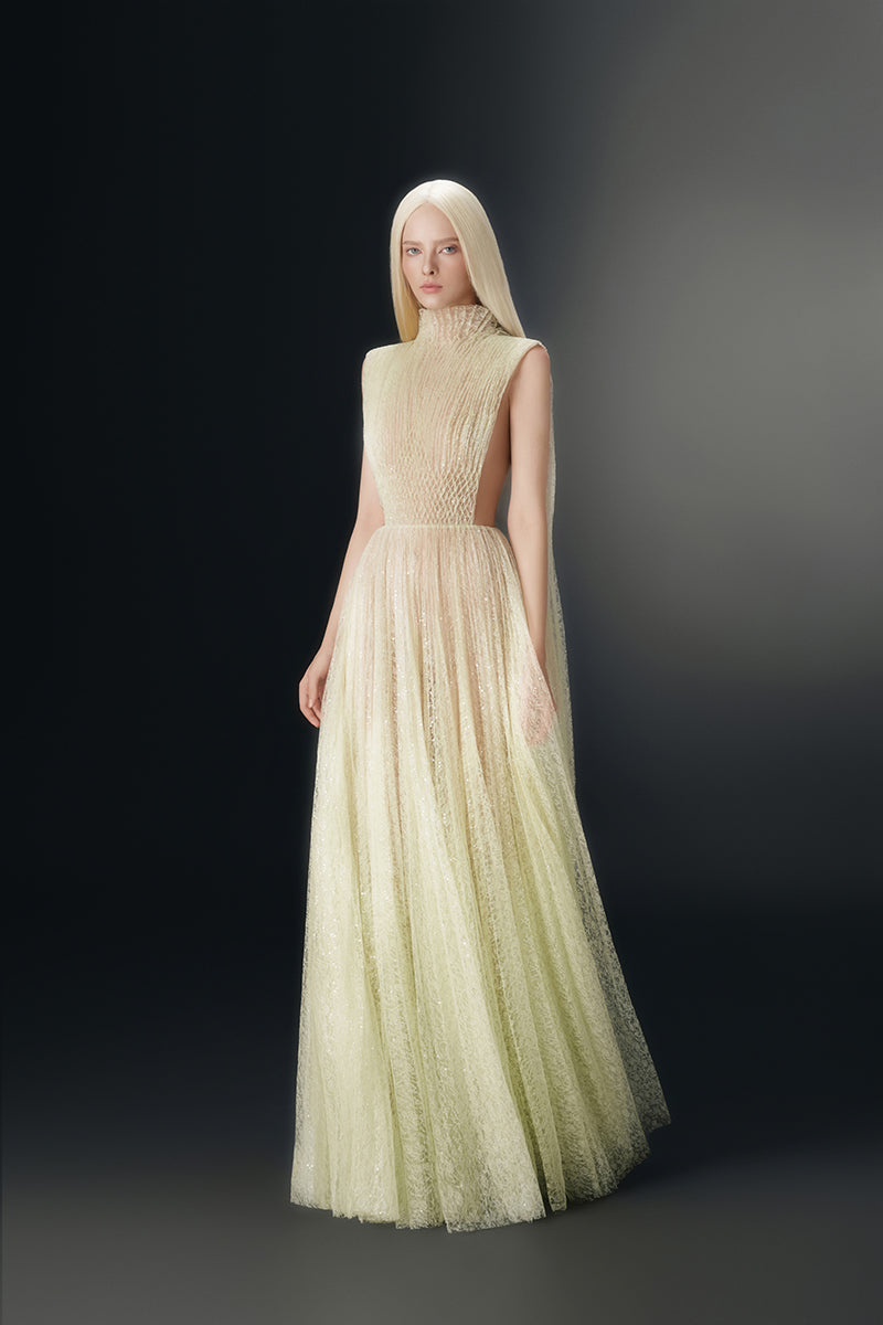 MINT SMOCKED LACE MAXI DRESS - CULT MIA