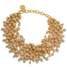 Silver and gold Miru necklace by Silvia Gnecchi featuring elegant, minimalist jewelry with delicate chain details.