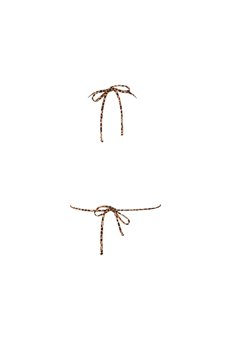 Verdelimon MOA leopard print bikini top featuring adjustable straps and a back closure, stylish swimwear for summer.