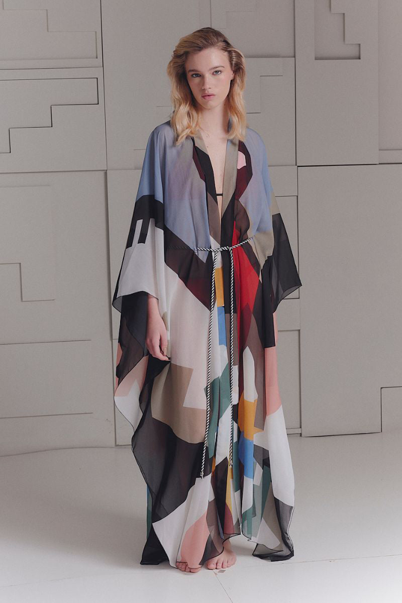 MONOTRAMA PARAISO TUNIC IN MULTICOLOR - CULT MIA