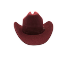 Modern Monarchie Monroe hat in merlot color, stylish wide-brim hat with a textured fabric and decorative band.