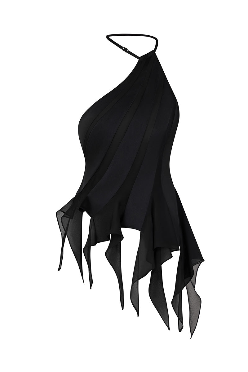 MS. DRAGON BLACK MINI TOP - CULT MIA