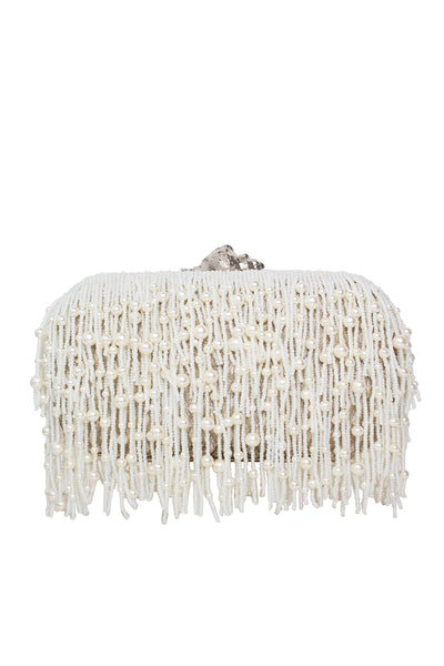 MUREX PEARL CASCADE BOX CLUTCH | CULT MIA | Sarah's Bag