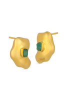 Gold Muzo Studios earrings by Fenomena featuring sleek, modern design with a polished finish.