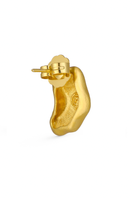 Golden MUZO STUDIOS earrings by Fenomena, stylish dangling earrings with intricate design, shown on a plain background