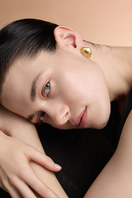 Gold Muzo Studios earrings by Fenomena, featuring elegant hoop design with polished finish.