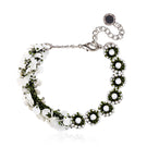 Aidan & Ice Ivy Garden necklace featuring delicate green and gold floral pendant on a fine chain, elegant jewelry for women