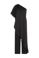 Black Nahir jumpsuit by Tinta Latina, stylish one-piece with a fitted silhouette and wide-leg design, perfect for casual or dressy occasions.