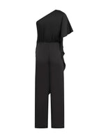 Black Nahir jumpsuit by Tinta Latina, featuring a stylish, fitted design with long sleeves and a sleek silhouette.