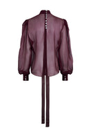 Lorena Saravia Natalia blouse with back detail, stylish top made of soft fabric, ideal for casual or dressy outfits.