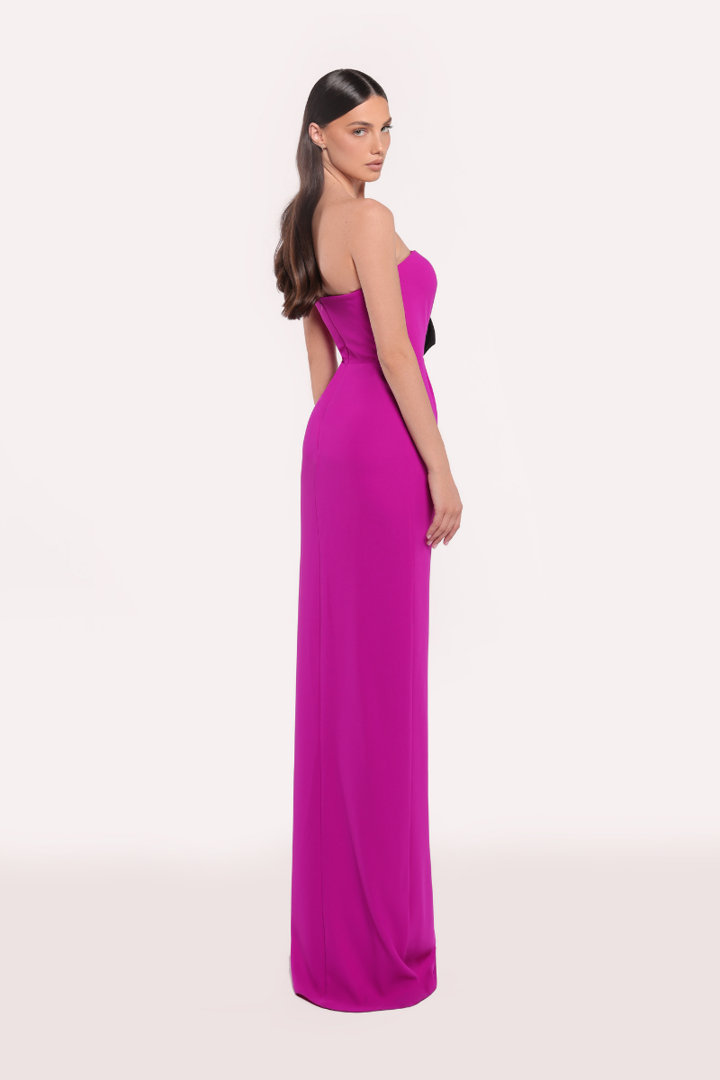 NATALIE DRESS IN ORCHID/BLACK - CULT MIA
