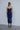 LUCE BLEU VELVET MIDI DRESS - CULT MIA