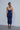 LUCE BLEU VELVET MIDI DRESS - CULT MIA