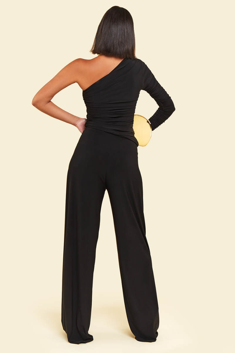 NEPETA TOP AND PANTS SET IN BLACK - CULT MIA