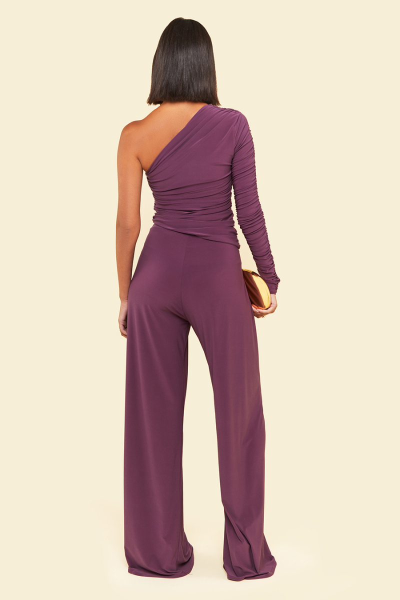 NEPETA TOP AND PANTS SET IN PURPLE - CULT MIA