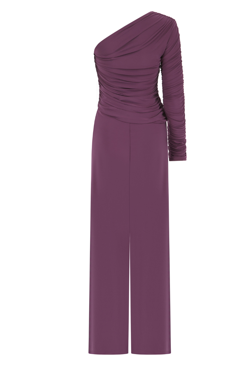 NEPETA TOP AND PANTS SET IN PURPLE - CULT MIA