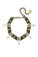 Green alloy necklace from Aidan & Ice featuring a sleek, modern design perfect for stylish accessorizing.