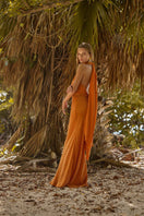 Nilu Sienna Lucy slip maxi skirt in flowing fabric with a relaxed fit, shown in a neutral color.