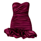 Nur Karaata MIA Mini Dress, stylish short dress with vibrant pattern, perfect for casual or semi-formal occasions.