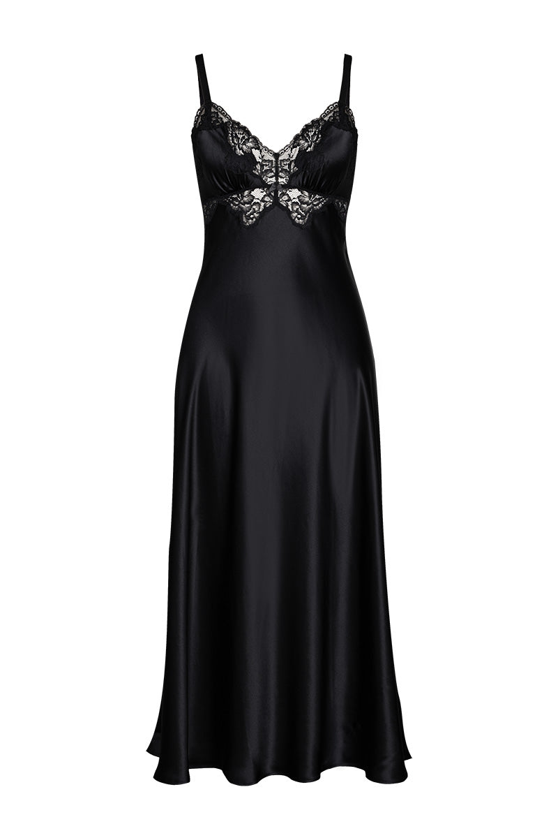 MORGAN VINTAGE LONG SILK GOWN - CULT MIA