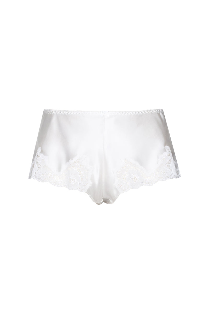 MORGAN RETRO SILK TAP PANT IN IVORY - CULT MIA